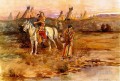 ピーガンの浮気 1896年 チャールズ・マリオン・ラッセル アメリカ・インディアン